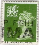 Stamps United Kingdom -  Isabel II- emisión para Gales