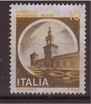 Sellos de Europa - Italia -  serie- Castillos