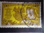 Stamps Colombia -  VII Congreso de la Unión Postal de las Américas y España -Bogotá 1955 (Isabel y Fernando)