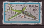 Stamps Italy -  serie- Aviones