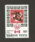Stamps Hungary -  Olimpiada Montreal: Equitación