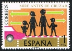 Stamps : Europe : Spain :  MIRE ANTES DE CRUZAR