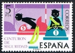 Stamps : Europe : Spain :  CINTURON DE SEGURIDAD