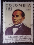 Stamps Colombia -   BENITO JUÁREZ GARCÍA (1806/72) Centenario de fallecimiento - Benemérito de las Américas