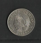 monedas de America - M�xico -  Indio Cuauhtemoc