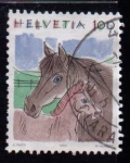 Stamps : Europe : Switzerland :  Caballos