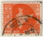 Stamps India -  90 Mapa