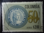Stamps Colombia -  50 Años Banco de la República - 50 centenarios, 1923-1973