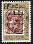 Stamps Belgium -  Journee du timbre 1978 Efgie del rey Leopoldo II.