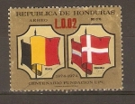 Stamps Honduras -  BANDERA  DE  BELGICA   Y   DINAMARCA