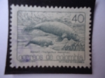 Stamps Colombia -  MANATÍ - trichechus Manatus