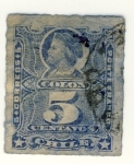 Stamps : America : Chile :  Colon Ed 1878