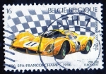 Stamps Belgium -  Ferrari 330p  -1967