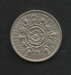 monedas de Europa - Reino Unido -  Elizabeth II / Reverso.