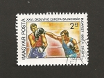 Stamps Hungary -  Campeonato europeo boxeo