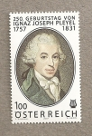 Sellos de Europa - Austria -  250 Aniv nacimiento de I.J. Pleyel