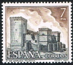 Stamps Spain -  CASTILLO DE AMPUDIA. PALENCIA