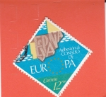 Stamps Spain -  Adhesión de España al Consejo de Europa     (Q)