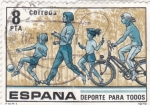 Stamps Spain -  Deporte para Todos     (Q)