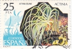 Stamps Spain -  FAUNA INVERTEBRADOS- Actinia Equina     (Q)