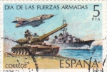 Stamps Spain -  DÍA DE LAS FUERZAS ARMADAS      (Q)