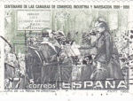 Stamps Spain -  Jura de la Reina María Cristina    (Q)
