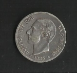 monedas de Europa - Espa�a -  Alfonso XII / anverso / 1883