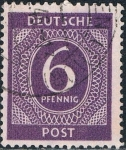 Stamps Europe - Germany -  OCUPACIÓN INTERALIADA. CIFRAS 1946. Y&T Nº AAS6