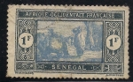 Stamps : Africa : Senegal :  Senegaleses preparando comida.