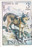 Stamps Spain -  FAUNA HISPÁNICA-LOBO      (Q)