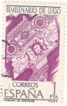 Stamps Spain -  BIMILENARIO DE LUGO-Mosaico de Batitales      (Q)