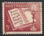 Stamps : Oceania : Australia :  BIBLIA Y VELA.