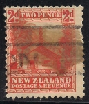 Sellos de Oceania - Nueva Zelanda -  Casa Maori.