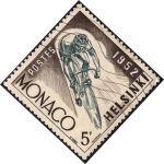 Stamps Monaco -  Helsinki 52