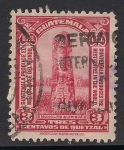 Stamps Guatemala -  Estela maya de Quiriguá