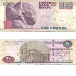 monedas de Africa - Egipto -  10 pounds