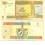monedas del Mundo : America : Cuba :  1 peso convertible