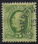 Stamps : Europe : Sweden :  Óscar II de Suecia