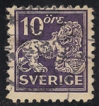 Sellos de Europa - Suecia -  León heráldico Escudo de Suecia