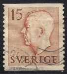 Sellos de Europa - Suecia -  Gustavo VI Rey de Suecia