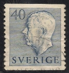 Stamps Sweden -  Gustavo VI Rey de Suecia