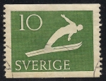 Stamps : Europe : Sweden :  Salto con esquís