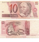 monedas del Mundo : America : Brasil :  10 reales