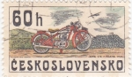 Stamps Czechoslovakia -  MOTOCICLETAS