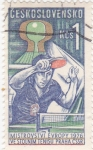 Stamps Czechoslovakia -  CAMPEONATO DE EUROPA DE TENIS DE MESA- PRAGA  1976