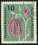 Stamps Germany -  FLORA UND PHILATELIE - DEUTSCHE BUNDESPOST