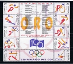 Stamps Spain -  Edifil  3325 - 3334  Deportes.  Olímpicos de Oro.  