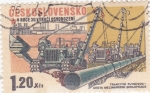 Stamps Czechoslovakia -  30 ANIVERSARIO-GASODUCTOS DE TRÁNSITO DE LA COOPERACIÓN INTERNACIONAL