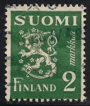 Stamps Finland -  ESCUDO DE ARMAS DE FINLANDIA.