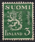 Stamps Finland -  ESCUDO DE ARMAS DE FINLANDIA.